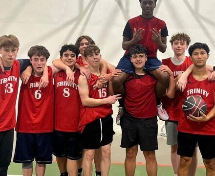 U15s basketball team